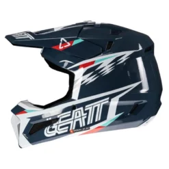 Kask cross z goglami LEATT KIT MOTO 3.5 V25 BLUE niebieski
