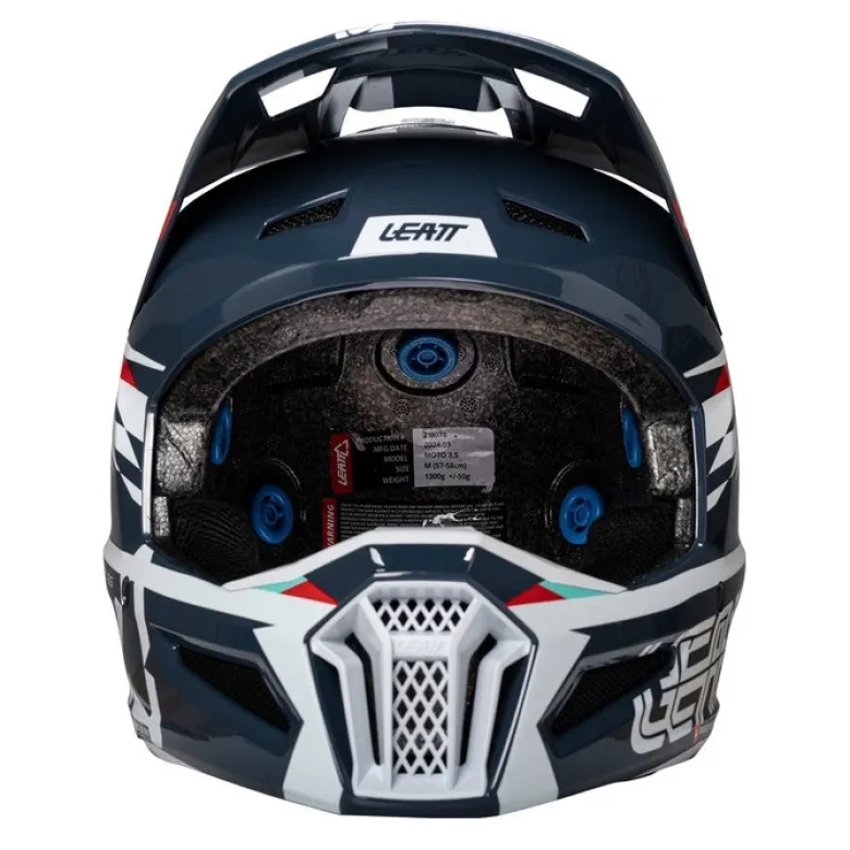 Kask cross z goglami LEATT KIT MOTO 3.5 V25 BLUE niebieski