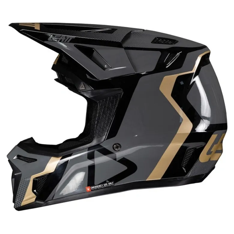 Kask cross z goglami LEATT KIT MOTO 8.5 V25 BLACK czarny