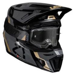 Kask cross z goglami LEATT KIT MOTO 8.5 V25 BLACK czarny