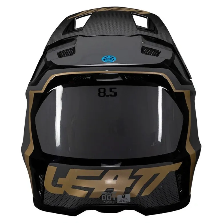 Kask cross z goglami LEATT KIT MOTO 8.5 V25 BLACK czarny