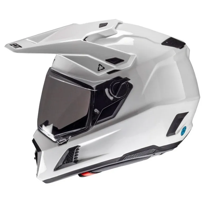Kask cross z goglami LEATT KIT ADV 8.5 V25 WHITE biały