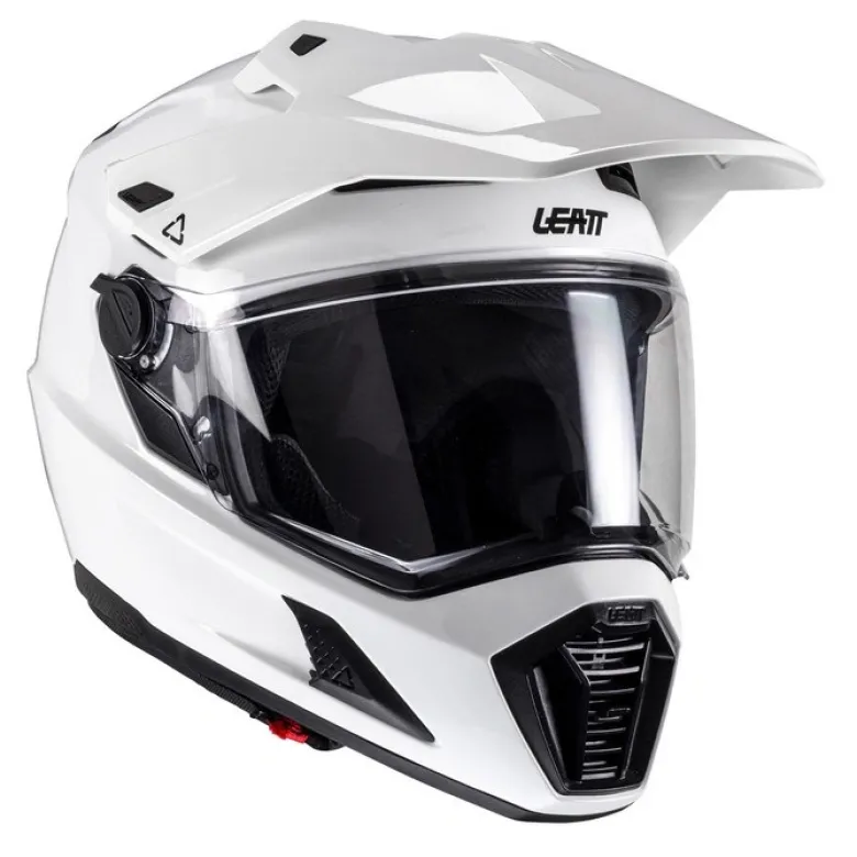 Kask cross z goglami LEATT KIT ADV 8.5 V25 WHITE biały