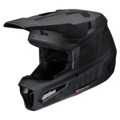 Kask cross z goglami LEATT KIT MOTO 3.5 V25 STEALTH czarny
