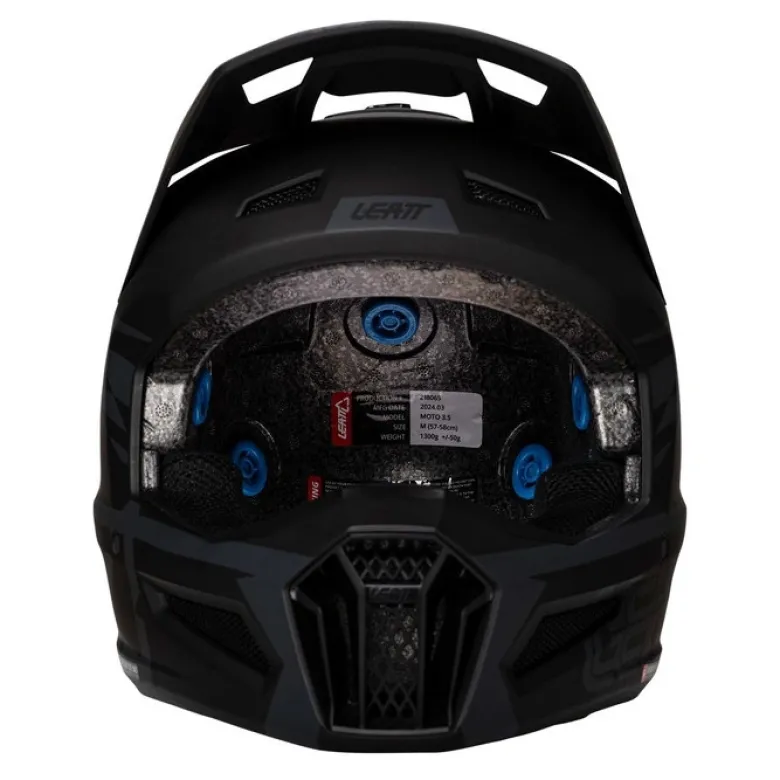 Kask cross z goglami LEATT KIT MOTO 3.5 V25 STEALTH czarny