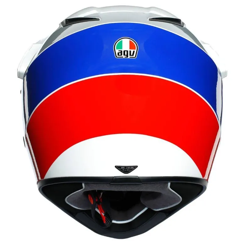 Kask integralny AGV AX9 ATLANTE WHITE/BLUE/RED biały niebieski czerwony