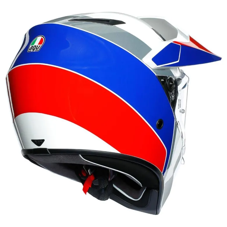 Kask integralny AGV AX9 ATLANTE WHITE/BLUE/RED biały niebieski czerwony