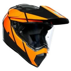 Kask integralny AGV AX9 TRAIL GUNMETAL/ORANGE czarny pomarańczowy