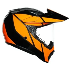 Kask integralny AGV AX9 TRAIL GUNMETAL/ORANGE czarny pomarańczowy