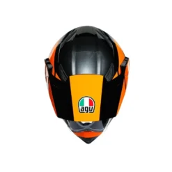 Kask integralny AGV AX9 TRAIL GUNMETAL/ORANGE czarny pomarańczowy