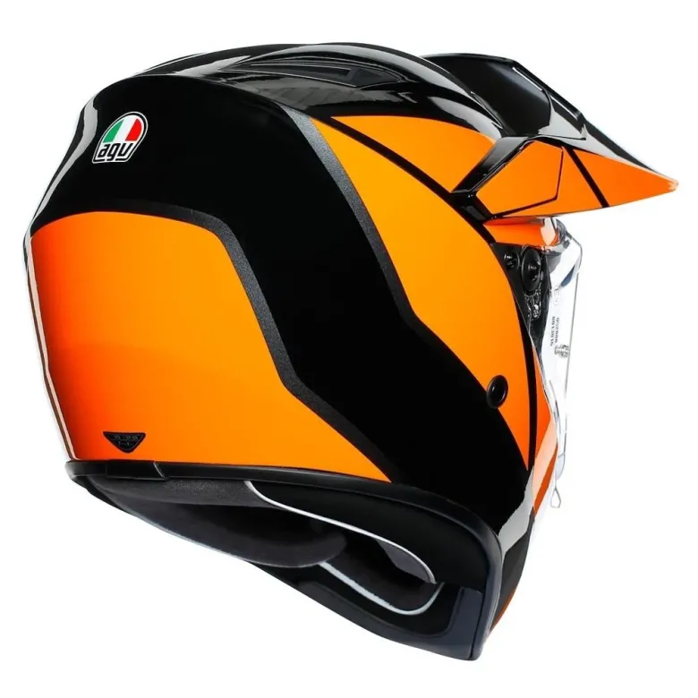 Kask integralny AGV AX9 TRAIL GUNMETAL/ORANGE czarny pomarańczowy