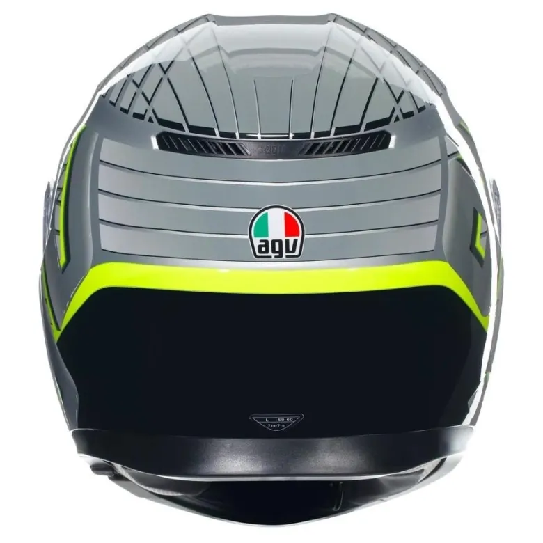 Kask integralny AGV K3 FORTIFY GREY/BLACK/FLUO YELLOW szary żółty fluo czarny