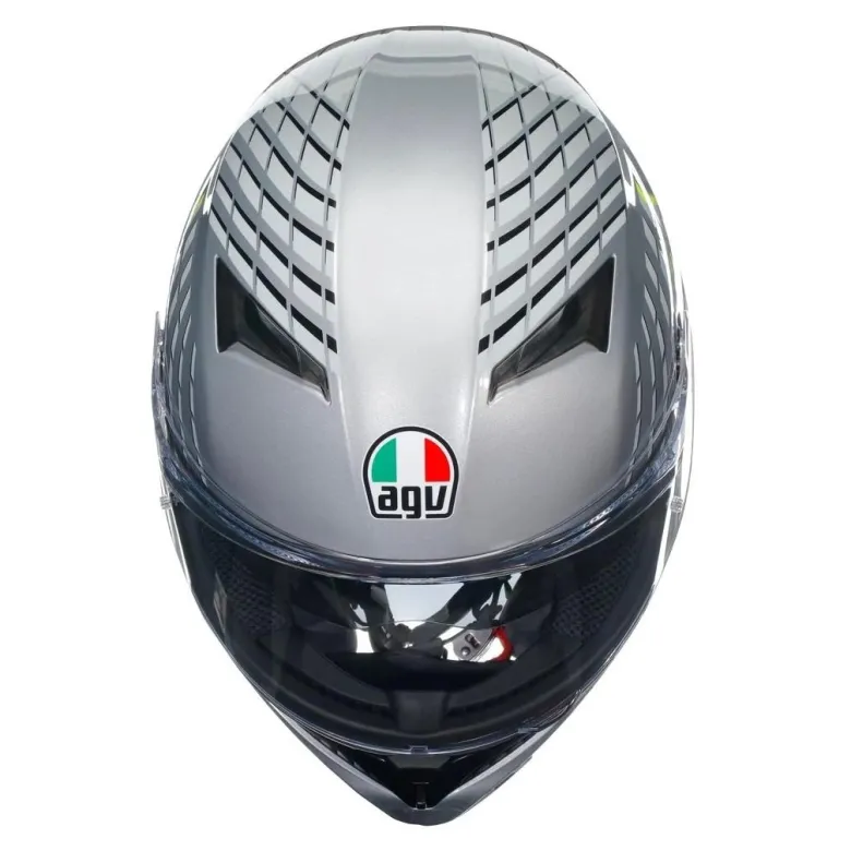 Kask integralny AGV K3 FORTIFY GREY/BLACK/FLUO YELLOW szary żółty fluo czarny