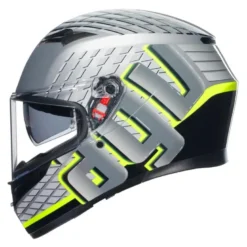 Kask integralny AGV K3 FORTIFY GREY/BLACK/FLUO YELLOW szary żółty fluo czarny