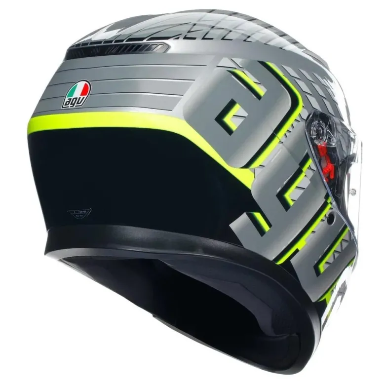 Kask integralny AGV K3 FORTIFY GREY/BLACK/FLUO YELLOW szary żółty fluo czarny