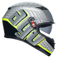 Kask integralny AGV K3 FORTIFY GREY/BLACK/FLUO YELLOW szary żółty fluo czarny
