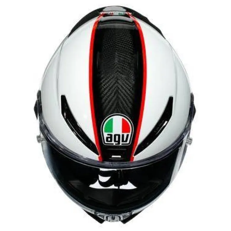 Kask integralny AGV PISTA GP RR SCUDERIA biały czerwony czarny