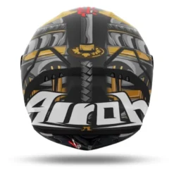 Kask integralny AIROH CONNOR SAMURAI MATT szary złoty czerwony