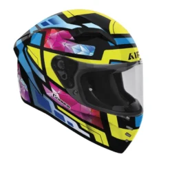 Kask integralny AIROH CONNOR STELLAR GLOSS niebieski żółty różowy