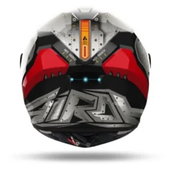 Kask integralny AIROH CONNOR BOT GLOSS szary czerwony czarny niebieski