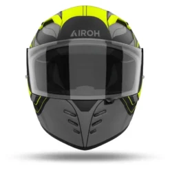 Kask integralny AIROH CONNOR DUNK YELLOW MATT szary żółty fluo