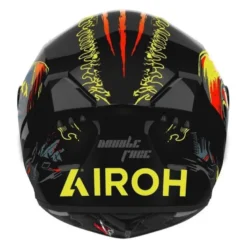 Kask integralny AIROH CONNOR DOUBLE FACE GLOSS czarny czerwony żółty