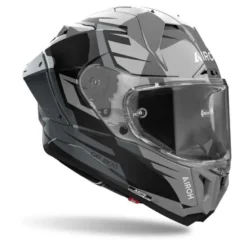 Kask integralny AIROH GP800 MASTER METALLIC GLOSS szary czarny