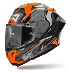 Kask integralny AIROH GP800 MUST ORANGE GLOSS pomarańczowy szary czarny