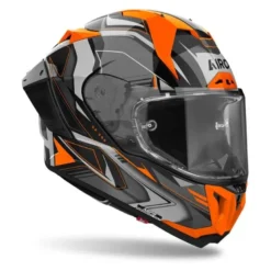 Kask integralny AIROH GP800 MUST ORANGE GLOSS pomarańczowy szary czarny