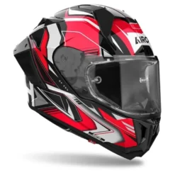 Kask integralny AIROH GP800 MUST RED GLOSS czerwony szary biały czarny