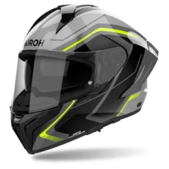 Kask integralny AIROH MATRYX WIDE YELLOW GLOSS żółty fluo szary czarny