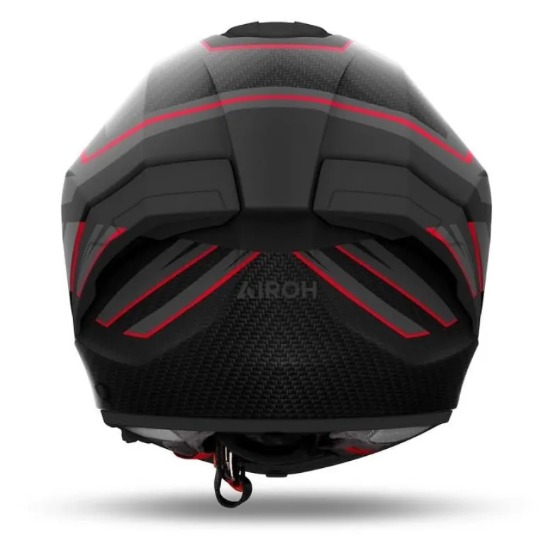 Kask integralny AIROH MATRYX SENTINEL RED MATT czerwony szary czarny