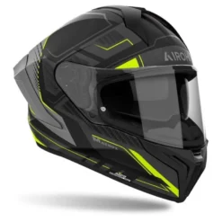 Kask integralny AIROH MATRYX ROCKET YELLOW MATT żółty fluo szary czarny