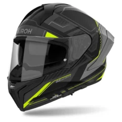 Kask integralny AIROH MATRYX ROCKET YELLOW MATT żółty fluo szary czarny