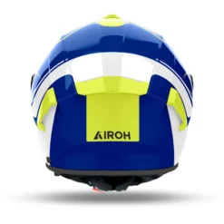 Kask integralny AIROH SPARK 2 CHRONO BLUE/YELLOW GLOSS niebieski żółty fluo szary biały