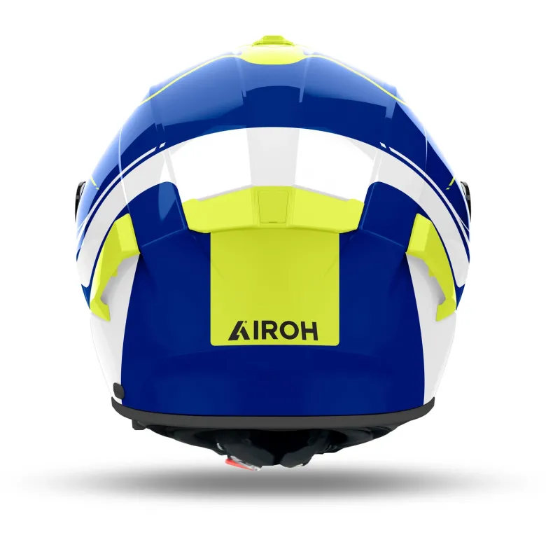 Kask integralny AIROH SPARK 2 CHRONO BLUE/YELLOW GLOSS niebieski żółty fluo szary biały