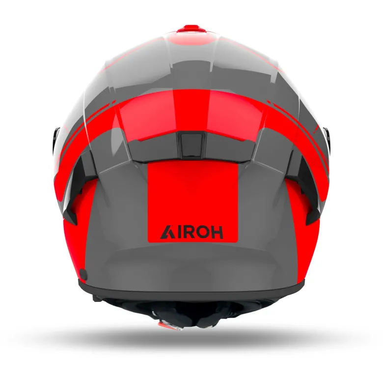 Kask integralny AIROH SPARK 2 CHRONO ORANGE GLOSS pomarańczowy fluo szary czarny