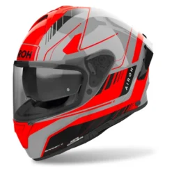 Kask integralny AIROH SPARK 2 CHRONO ORANGE GLOSS pomarańczowy fluo szary czarny