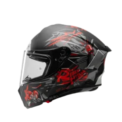 Kask integralny AIROH SPARK 2 CRUZE BLACK GREY MATT czarny szary czerwony
