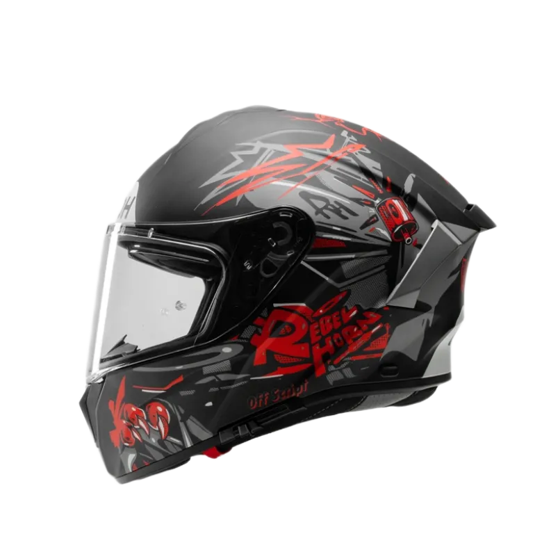 Kask integralny AIROH SPARK 2 CRUZE BLACK GREY MATT czarny szary czerwony