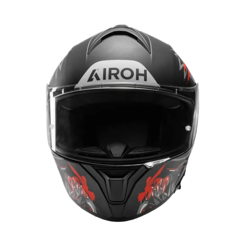 Kask integralny AIROH SPARK 2 CRUZE BLACK GREY MATT czarny szary czerwony