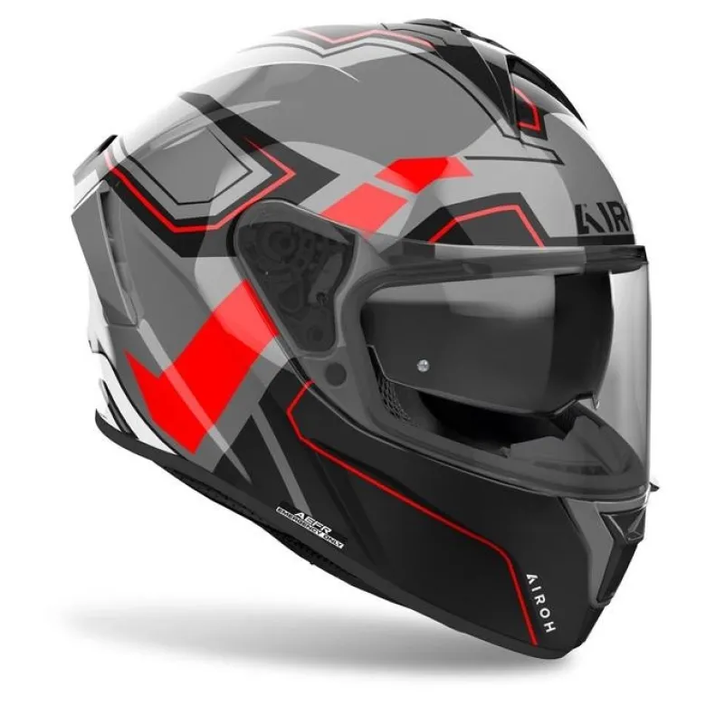 Kask integralny AIROH SPARK 2 DART RED GLOSS czerwony szary czarny