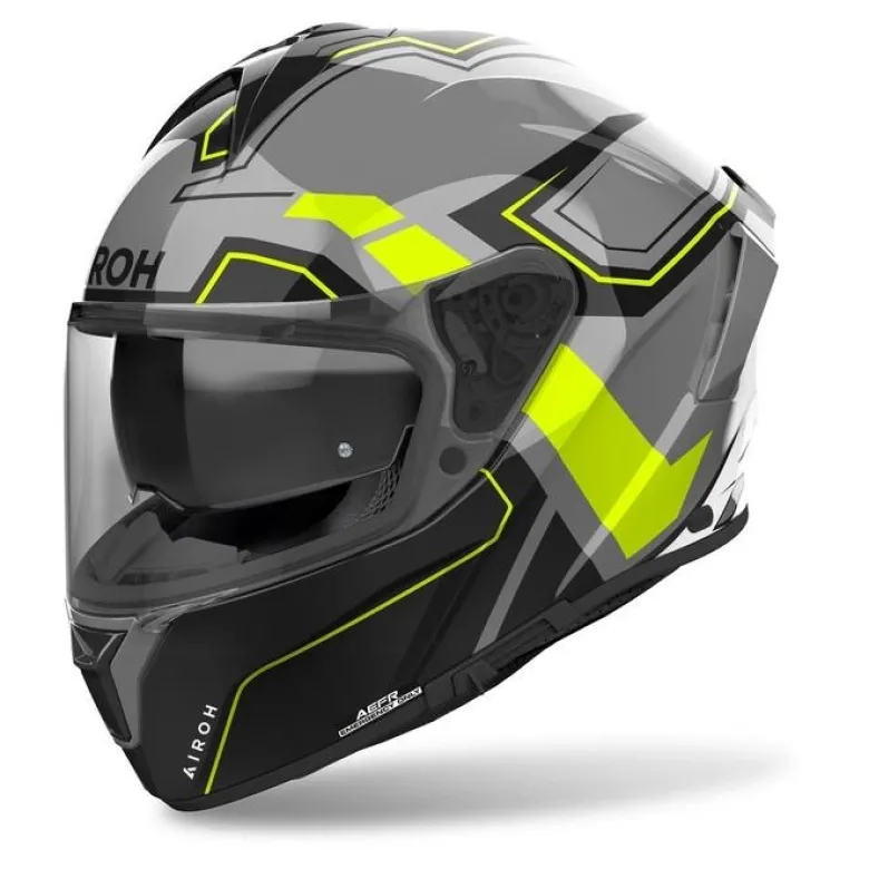 Kask integralny AIROH SPARK 2 DART YELLOW GLOSS żółty fluo szary czarny