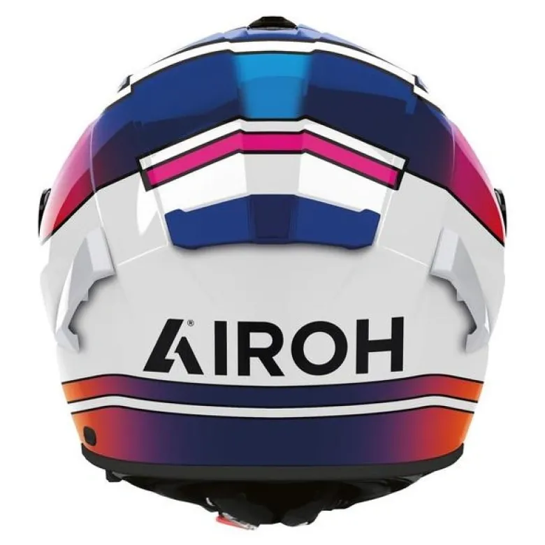 Kask integralny AIROH SPARK 2 LIVELY RAINBOW GLOSS biały niebieski różowy