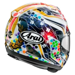 Kask integralny ARAI RX-7 V EVO NAKAGAMI GP2 biały czerwony granatowy niebieski złoty