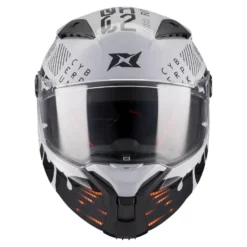 Kask integralny AXXIS FENIX CYBERPUNK C4 GLOSS szary czarny
