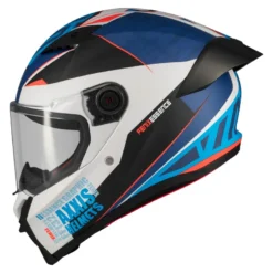 Kask integralny AXXIS FENIX ESSENCE A7 GLOSS niebieski czerwony szary czarny
