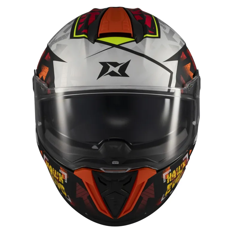 Kask integralny AXXIS HAWK EVO SV SKETCHBOOK B2 MATT czerwony czarny biały