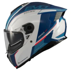 Kask integralny AXXIS HAWK EVO SV TITAN A7 GLOSS BLUE niebieski biały