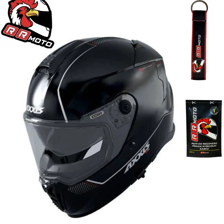 Kask integralny AXXIS HAWK SOLID MATT BLACK czarny mat